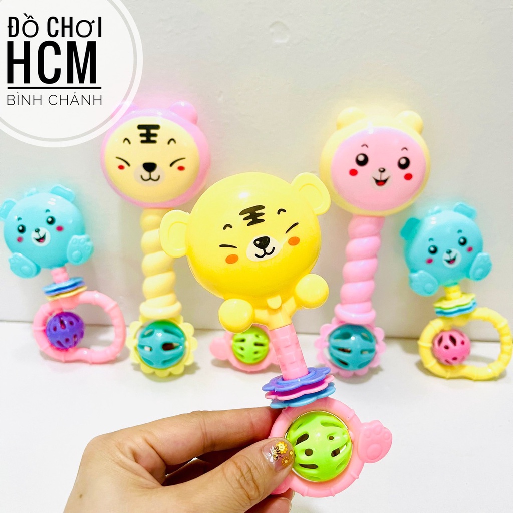 Đồ chơi trẻ em xúc xắc lục lạc dễ thương dành cho bé sơ sinh, giúp bé phát triển khả năng cầm nắm, nhận biết âm thanh