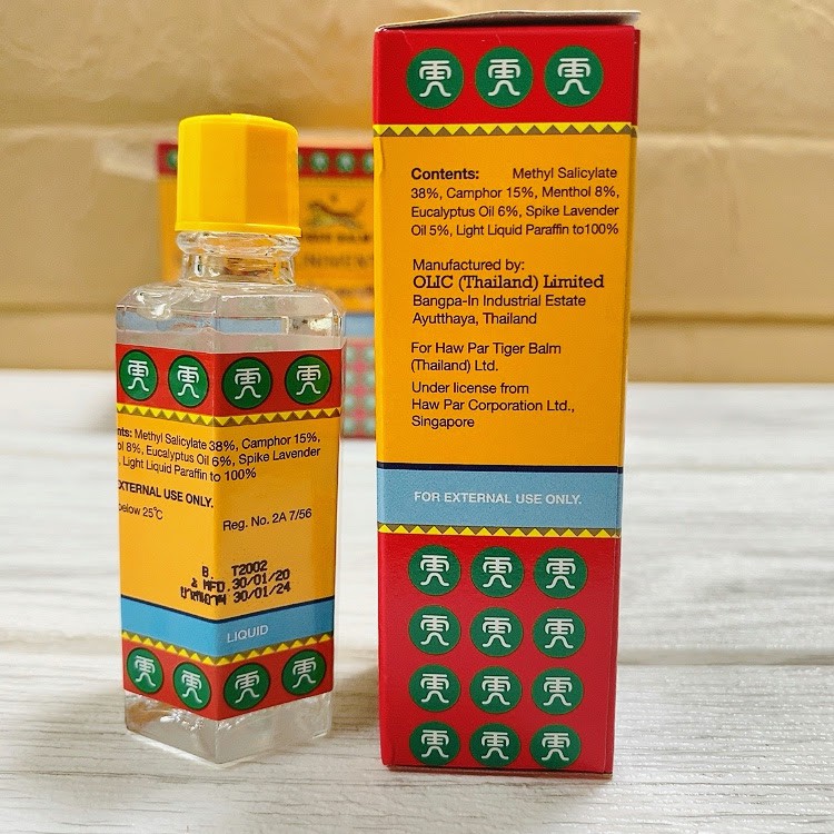 [Nội Địa Thái Lan] Dầu gió Tiger Balm Oil Liniment - Dung Tích 28ml - Thái Lan