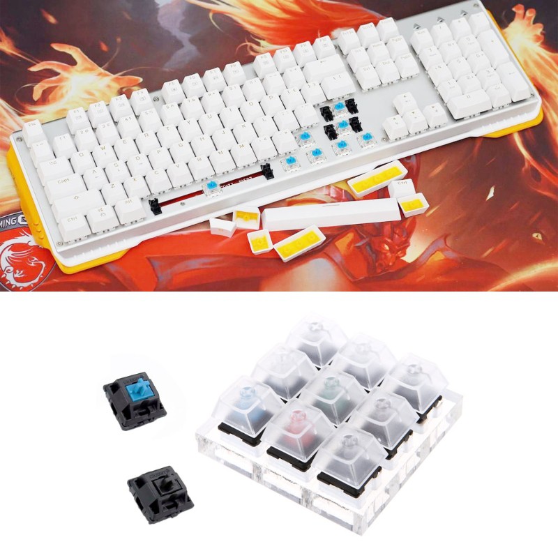 Bộ 9 Phím Cơ Kiểm Tra Bàn Phím Cơ Cherry Mx