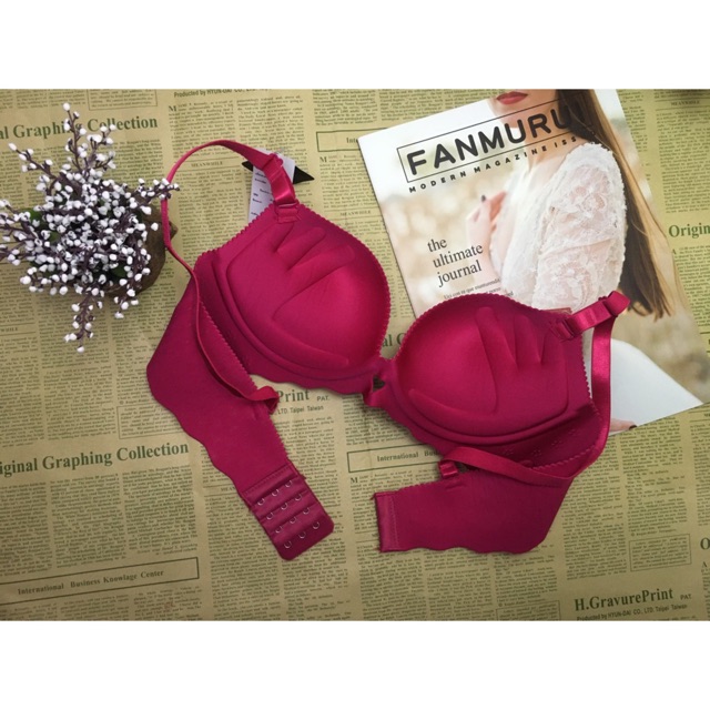 Áo lót su không gọng bàn tay nâng ngực nâng ngực đầy đặn MS2355