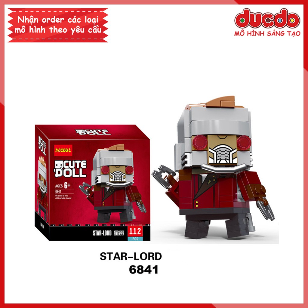 Brick Headz các siêu anh hùng Iron Man, Thanos - Đồ chơi Lắp ghép Mini Minifigures DECOOL 6841-6846 BrickHeadz