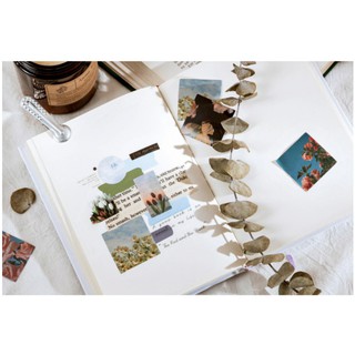 Sticker vintage bullet journal hoa xinh xắn