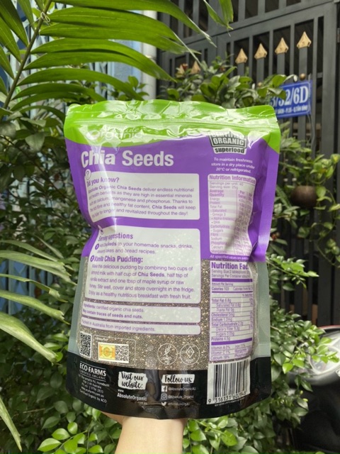 Hạt Chia Úc Absolute Organic Chia Seed 1kg (mẫu mới) | BigBuy360 - bigbuy360.vn