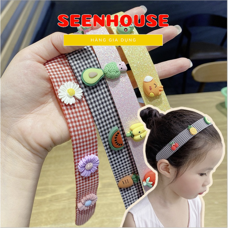 Băng đô Dán Tóc Mái đính hoa cho bé nhiều mẫu xinh