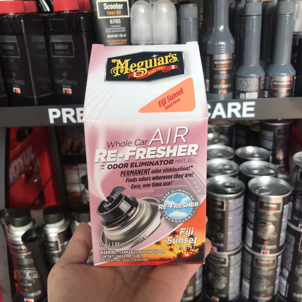 Xịt Khử Mùi Xe Ô Tô Meguiars Air Refresher, Khử Khuẩn Nội Thất Xe Hơi Cao Cấp