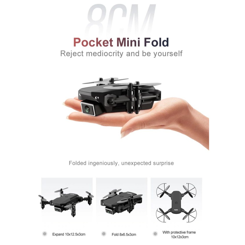 Flycam Quadcopter Mini Drone S66 Máy bay camera không người lái