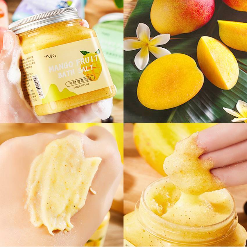 Muối Tắm Tẩy Da Chết Toàn Thân Hương Hoa Quả Bath Salt Scrub 250g một hũ KABA
