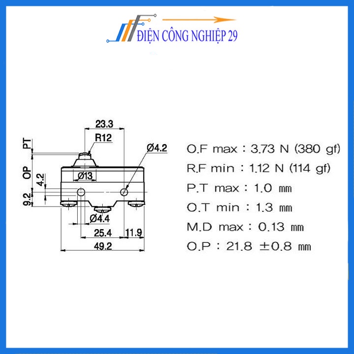 Công tắc hành trình HY-P701B hanyoung nux