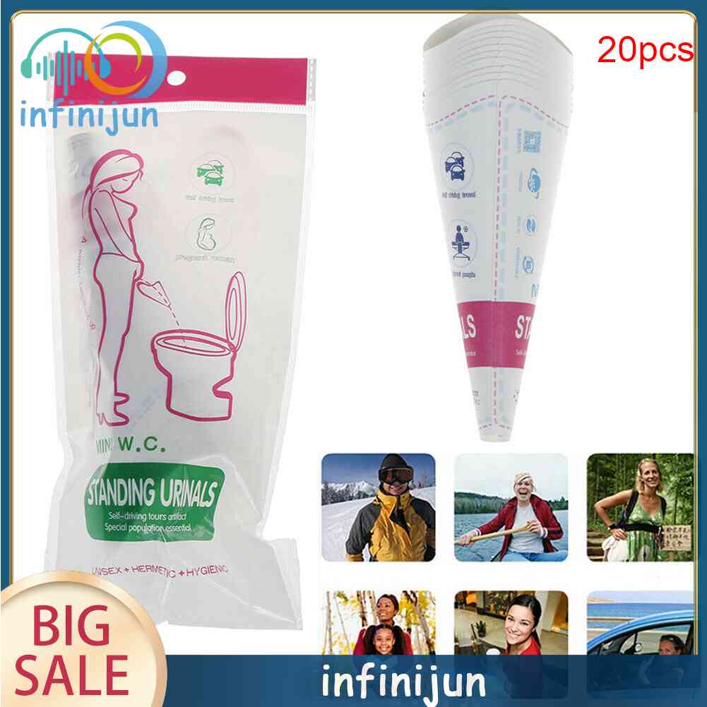Set 20 Phễu Đi Tiểu Dùng Một Lần Chống Thấm Nước Dành Cho Nữ