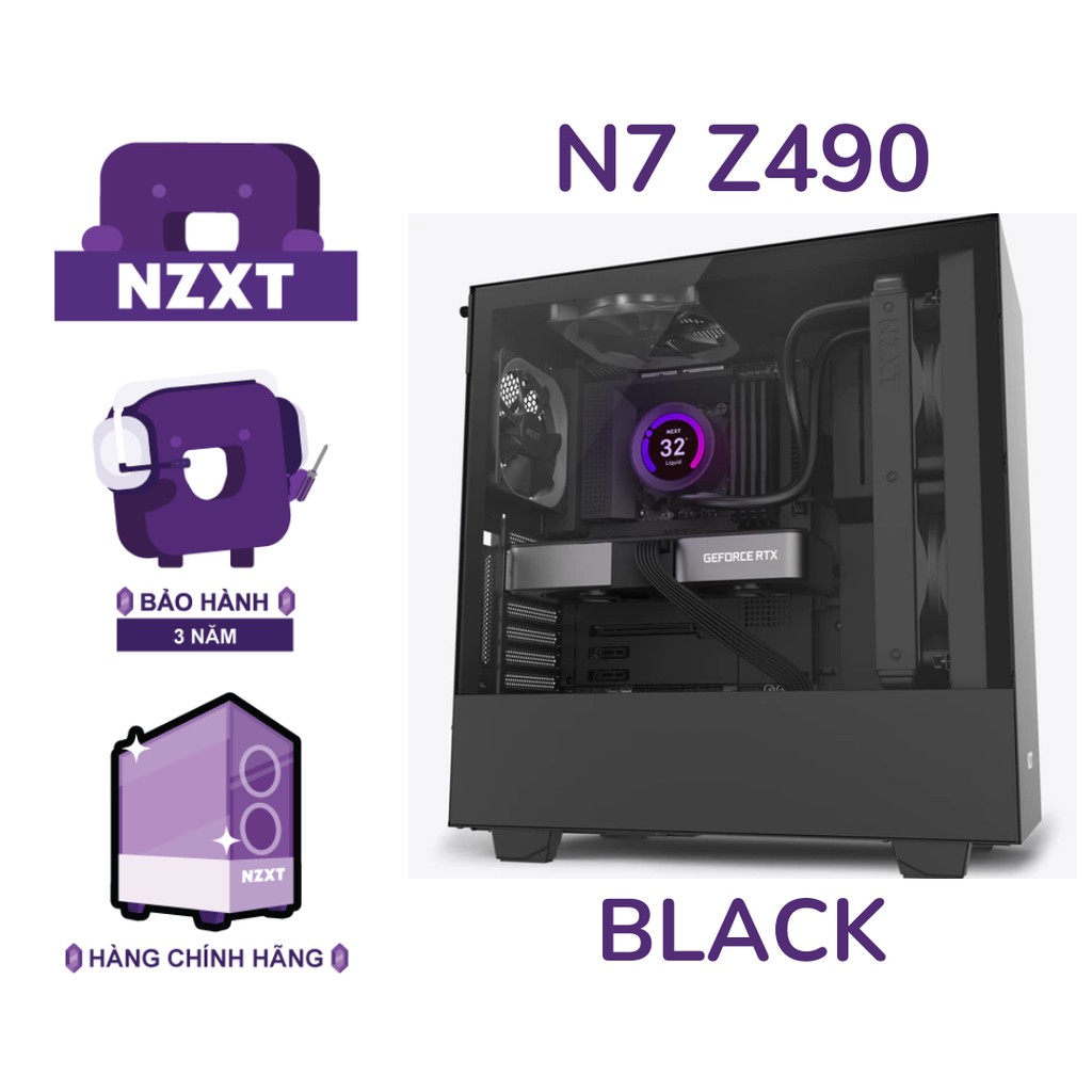 Bo Mạch Chủ NZXT N7-Z490 MOTHERBOARD Màu Đen