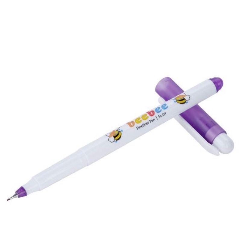 Hộp 10 bút mực tím beebee, bút lông kim tl - FL04