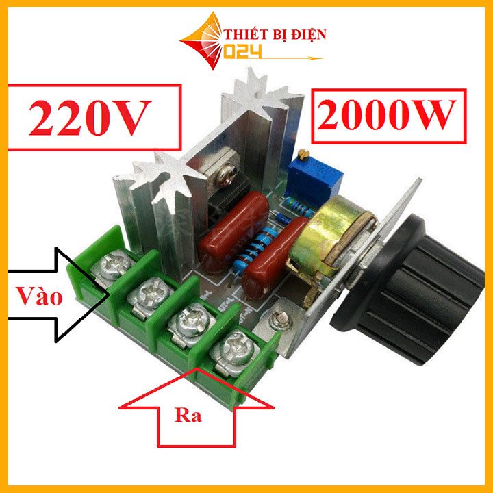 Mạch Dimmer 220v 2000w dùng điều chỉnh tốc độ động cơ, điều chỉnh độ sáng đèn
