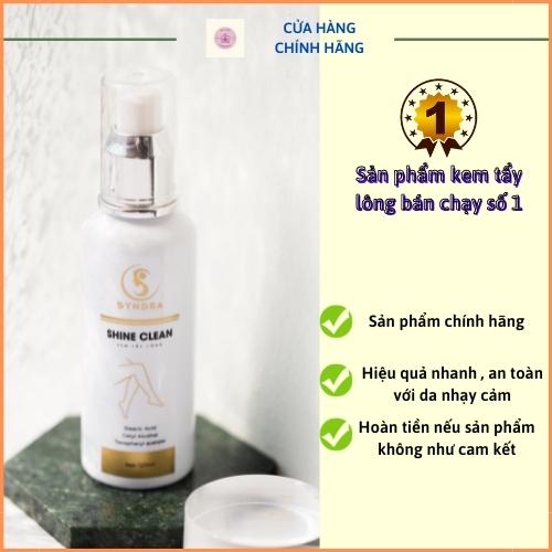 kem tẩy lông vùng kín chân tay nách bẹn Shine Clean