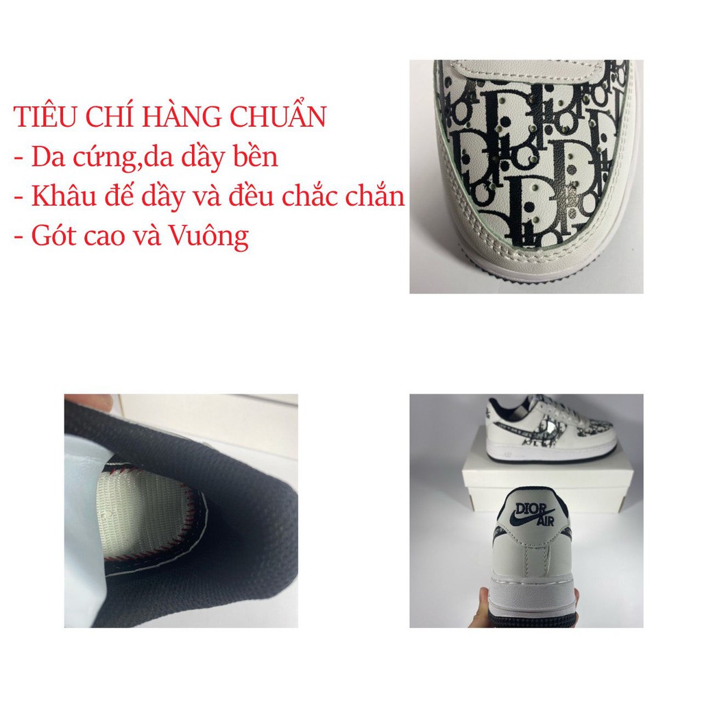 [FREESHIP - HOT Trends] GIÀY Thể Thao Af1 Di.or Đen Trắng Cao Cấp