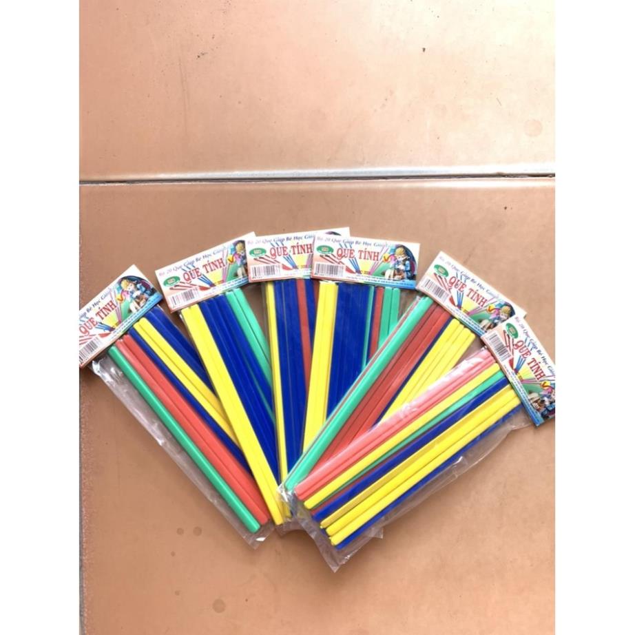 Bộ Que Tính Toán Hình Học Tập Đếm Nhiều Màu Giúp Bé Làm Quen Phép Tính Học Tập Hiệu Quả Hơn