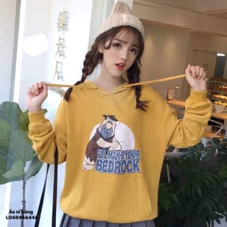 Áo nỉ mũ bedrock (LD)