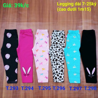 Quần thun ôm bé gái - Quần legging cho bé gái (SET 3C)