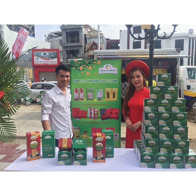 Trà Tân Cương Thái Nguyên- Trà xanh túi lọc bịch lớn 100g tiện lợi