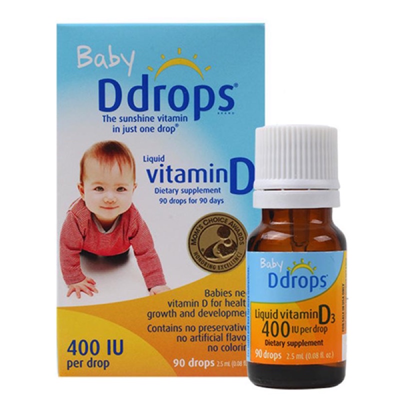Vitamin D3 cho bé Baby Drops90 giọt Mỹ
