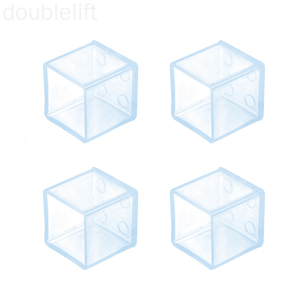 Set 4 nắp gắn chân bàn ghế bằng cao su hình vuông đa năng tiện lợi