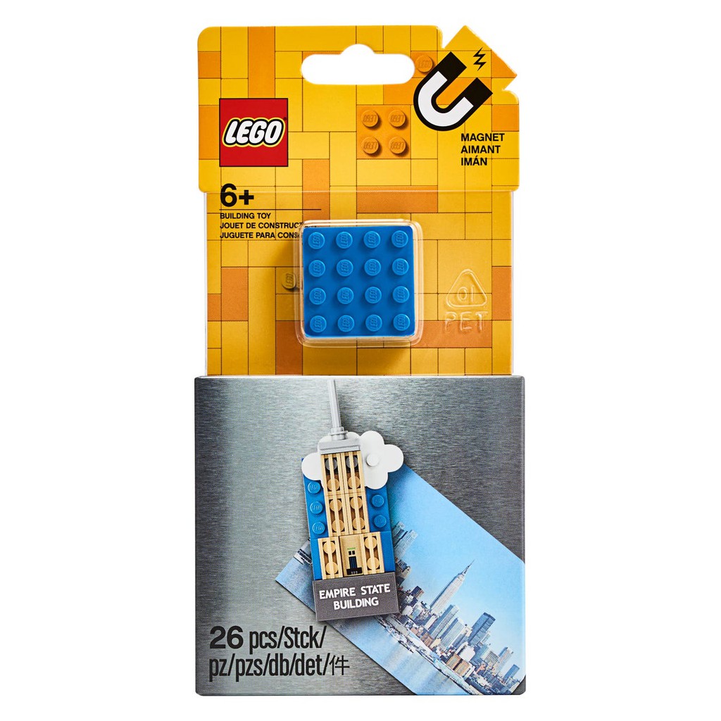 Nam châm hít tủ lạnh trang trí - 854030 Đồ chơi lắp ráp Iego Empire State Magnet Build