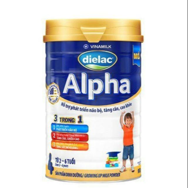 VINAMILK Sữa bột Dielac Alpha 4 900g -1.5kg