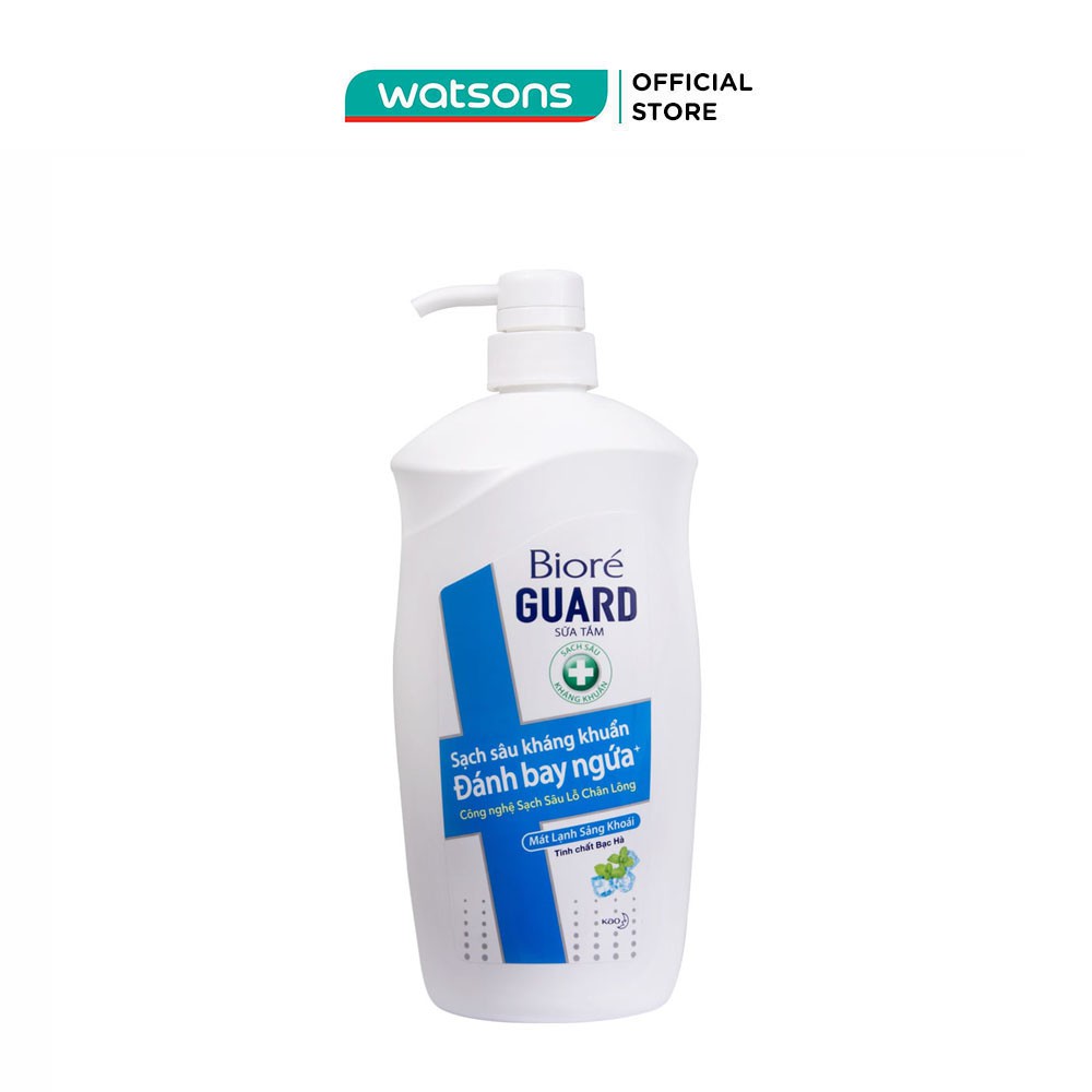 Sữa Tắm Bioré Guard Sạch Sâu Kháng Khuẩn Mát Lạnh Sảng Khoái Với Tinh Chất Bạc Hà 800g