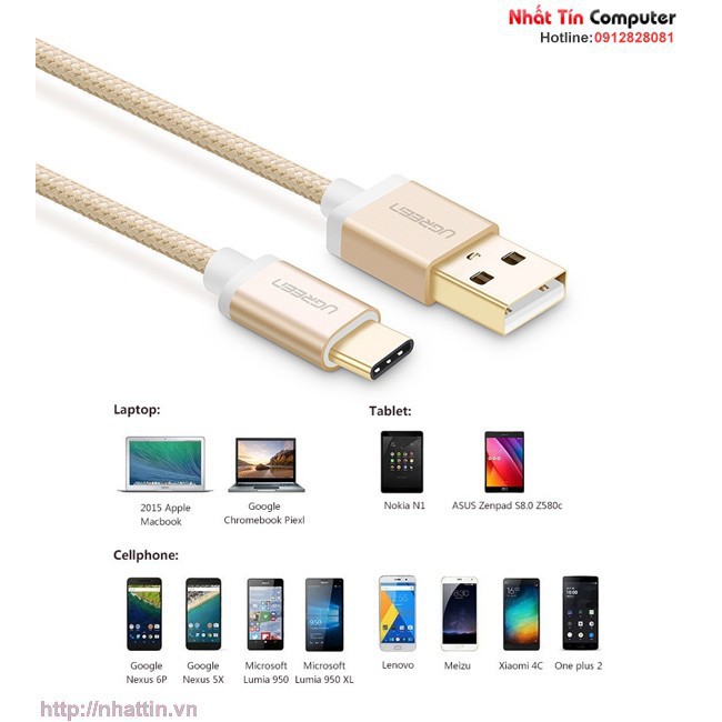 Cáp USB-C sang USB 2.0 Ugreen 20860 - 1m
