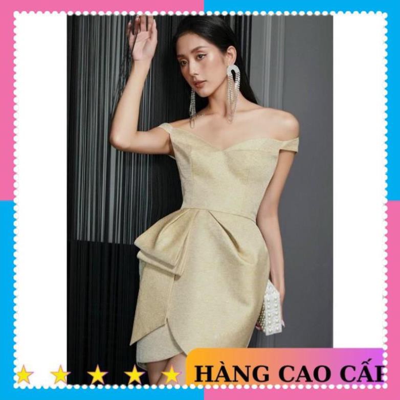 [SẢN PHẨM CHẤT LƯỢNG] Đầm ôm body đầm dáng ôm trễ vai eo nơ cách điệu quyến rũ - MN88