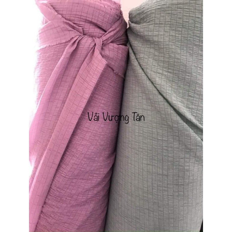 Vải thô xốp nhăn, nhún đẹp