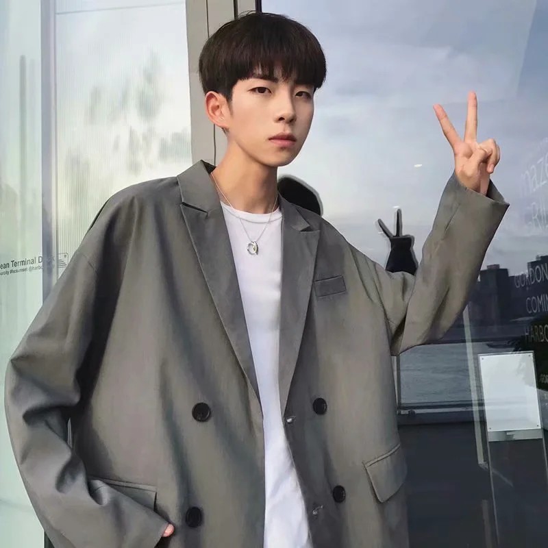 Áo Khoác Blazer Phong Cách Hàn Quốc Lịch Lãm Cho Nam Size M-2xl