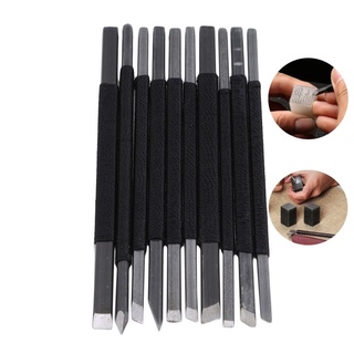 Set 10 dao chạm khắc gỗ bằng thép