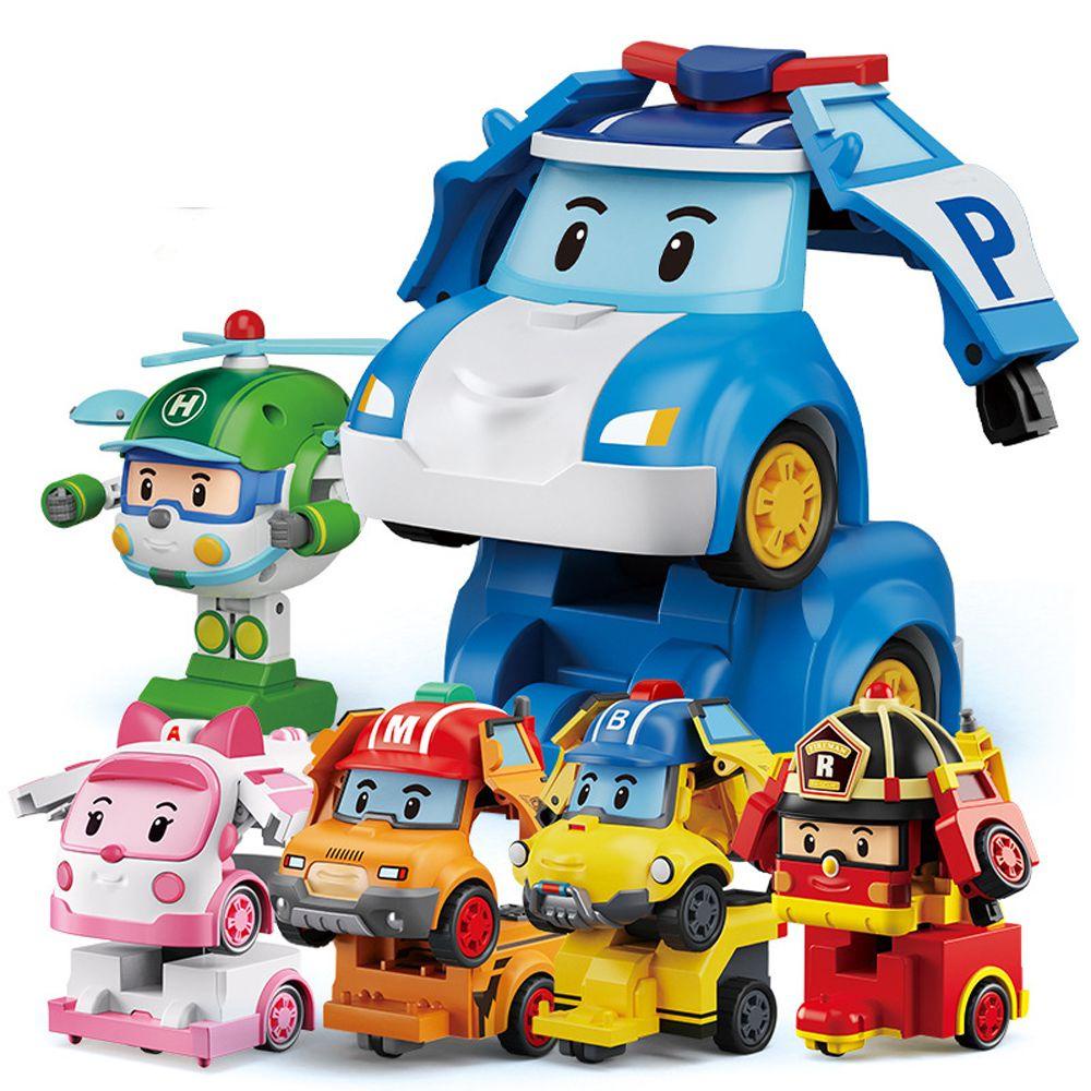 Mô hình đồ chơi xe tải robocar poli MMULCK chuyển động biến hình thủ công màu hổ phách làm quà sinh nhật cho trẻ