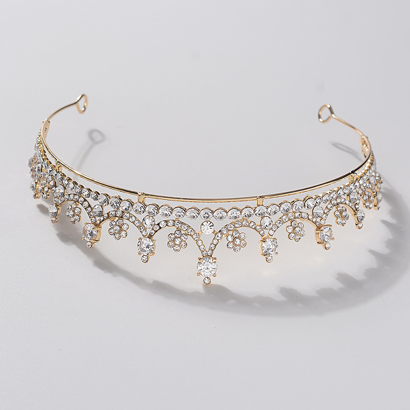 Cài Tóc Hình Vương Miện Đính Đá Lấp Lánh Sang Trọng Độc Đáo