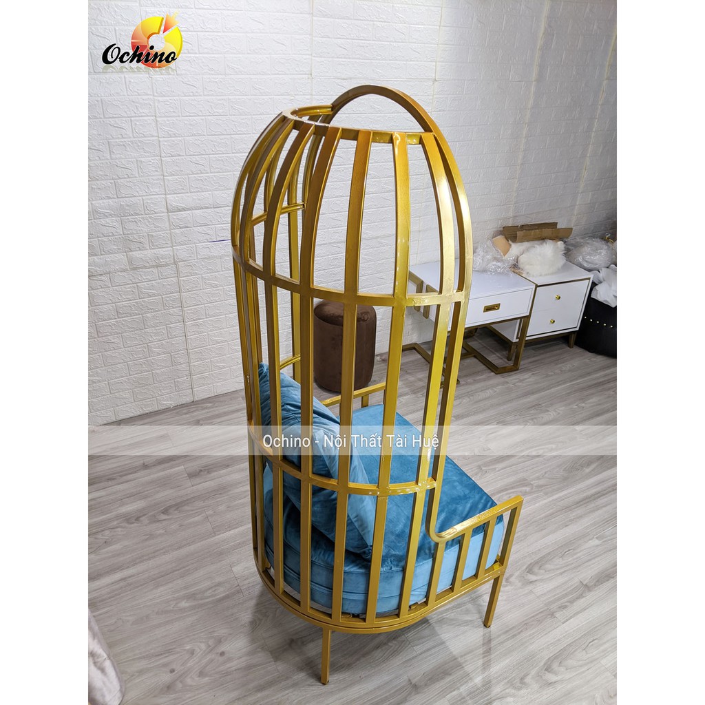 Ghế Trang Trí Hính Lồng Chim Dùng Decor Quán, Phòng Khách Phòng Ngủ