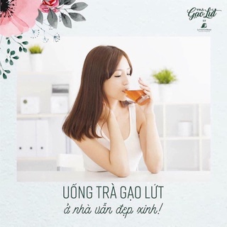 Trà gạo lứt trà xanh Anyway