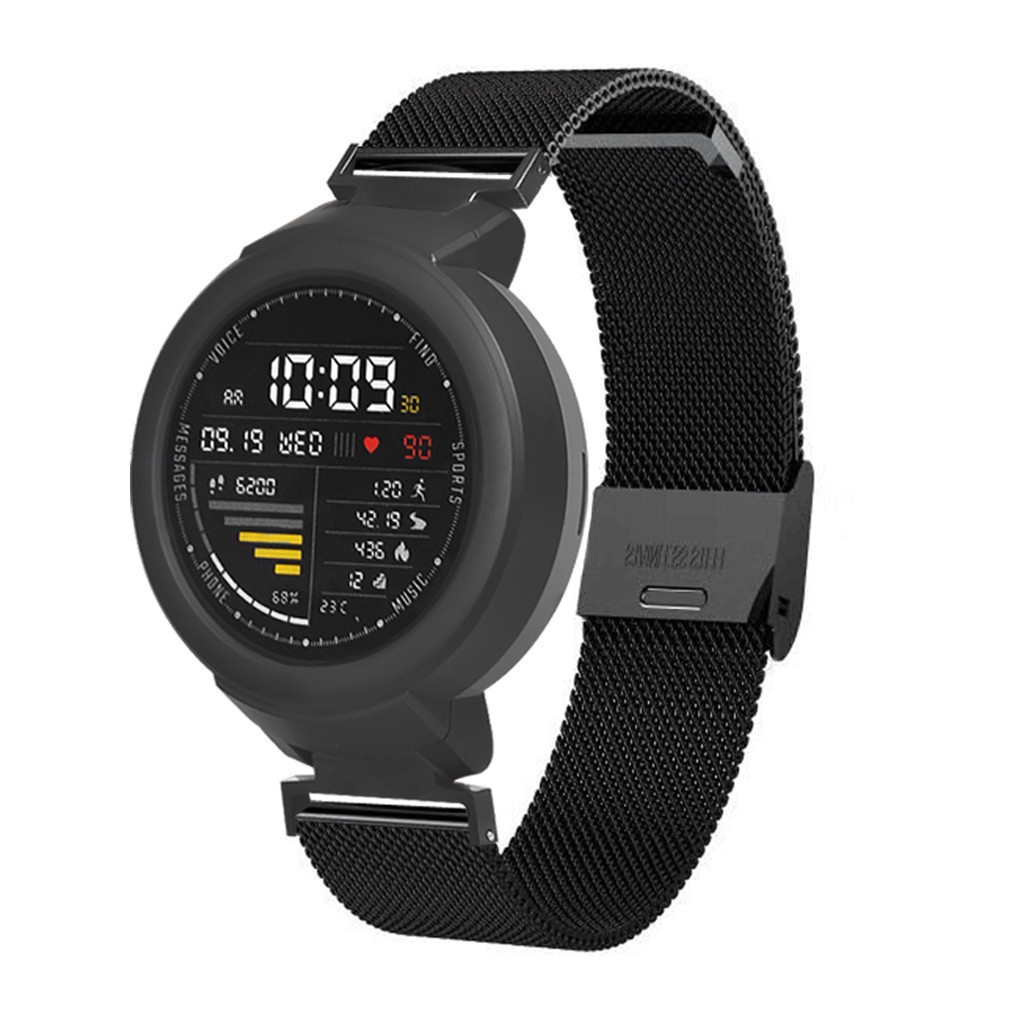 Dây Đeo Thay Thế Chất Liệu Silicon Màu Trơn Cho Xiaomi Huami Amazfit Verge Youth