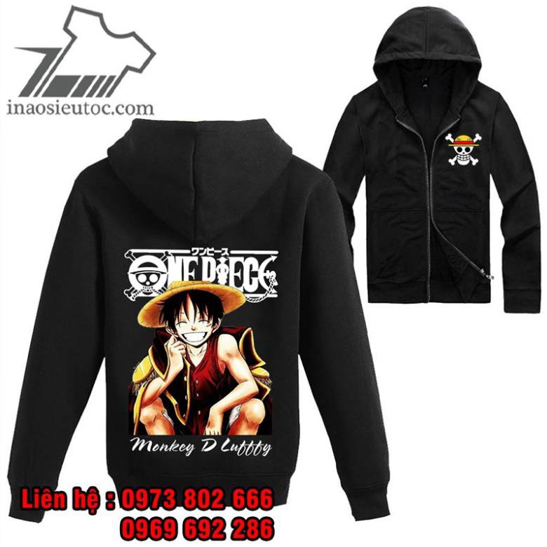 Áo khoác áo hoodie Luffy ONE PIECE giá siêu rẻ nhất vịnh bắc bộ / co size trẻ em