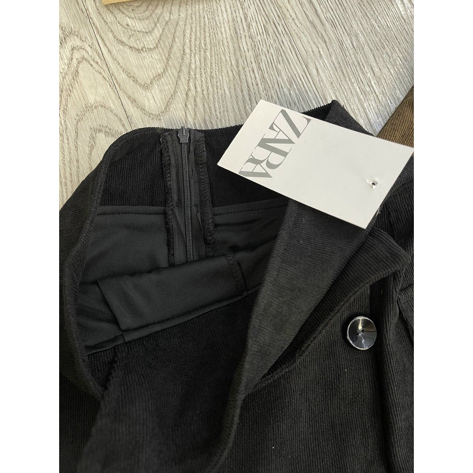 Chân Váy Nhung Tăm Cạp Cao Cúc Lệch Hàng Loại 1 Chuẩn Shop - Youmei V01 | BigBuy360 - bigbuy360.vn