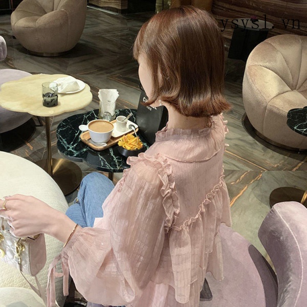 Áo Sơ Mi Tay Dài Dáng Rộng Phong Cách Phương Tây Thời Trang Mùa Xuân Phong Cách Hàn Quốc 2022