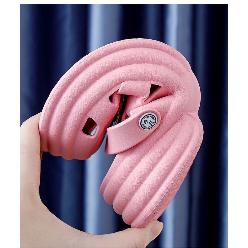 Dép sandal nữ bịt mũi đế độn 5cm đi cực êm mềm chân thời trang ulzzang siêu hot (tặng kèm 6 sticker) TH-79