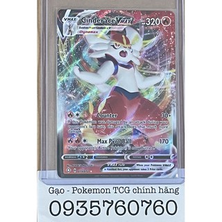 Thẻ bài Pokemon TCG : Cinderace VMAX (Cinderace VMAX - 19/72 - Ultra Rare) chính hãng