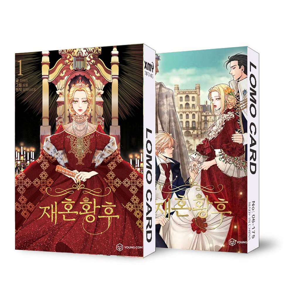 ( không kèm hộp ) Hộp ảnh lomo in hình HOÀNG HẬU TÁI HÔN The Remarried Empress manhwa anime chibi 30 tấm