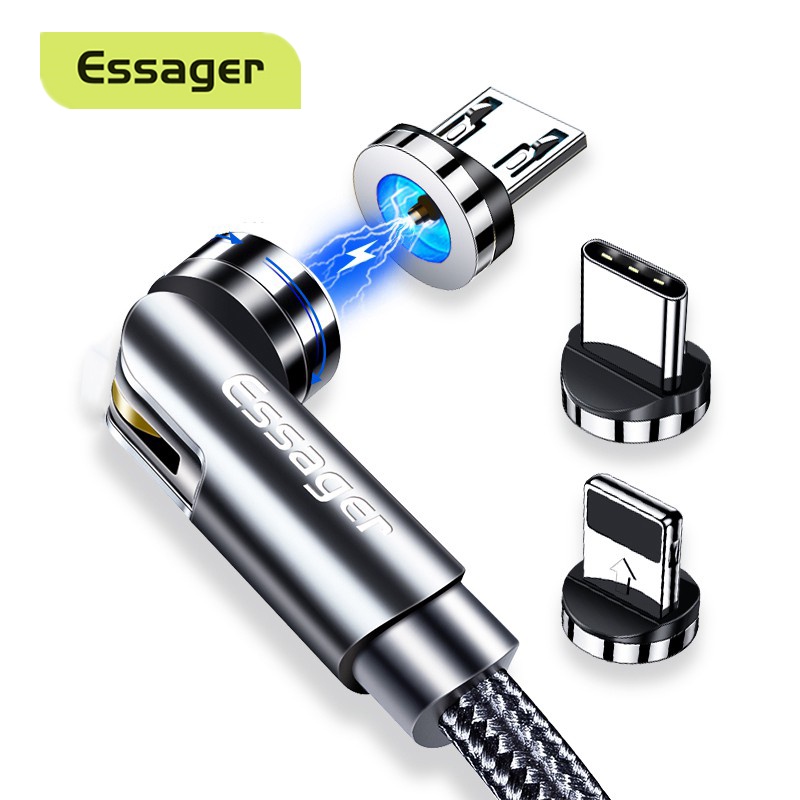 Dây Cáp Sạc Nhanh essager 540 micro usb type c 1m / 2m Chuyên Dụng Cho Điện Thoại android