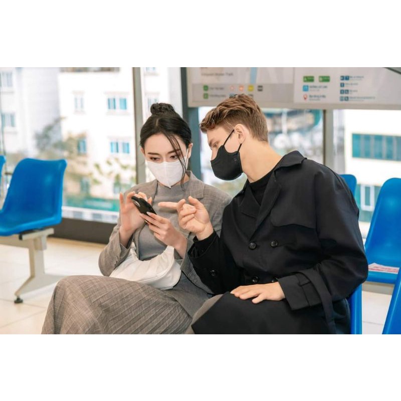 Khẩu trang 6D mask công nghệ Hàn dày 5 lớp N99 kháng khuẩn, hàng chính hãng
