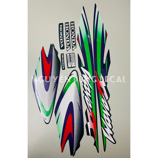 Nguyên bộ tem  Wave anpha màu nhớt đời 2001_ Nguyễn Dũng Decal