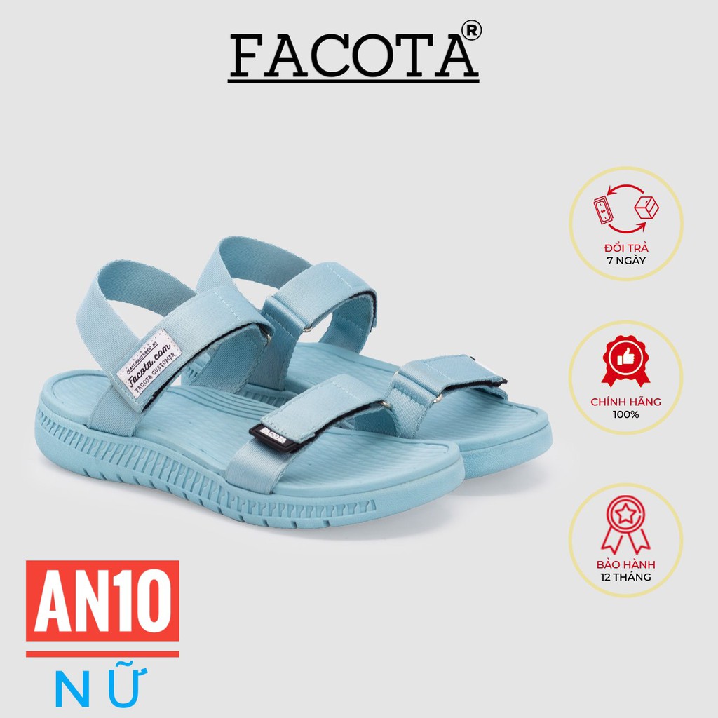 Giày sandal nữ chính hãng Facota Angelica AN10 sandal học sinh nữ quai dù