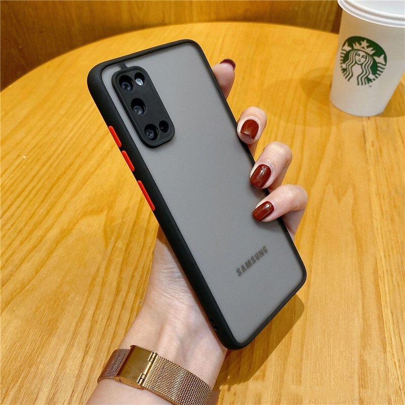 Ốp điện thoại mặt nhám chống sốc bảo vệ camera thích hợp cho Samsung Galaxy A51 A71 5G A21S A31 A11