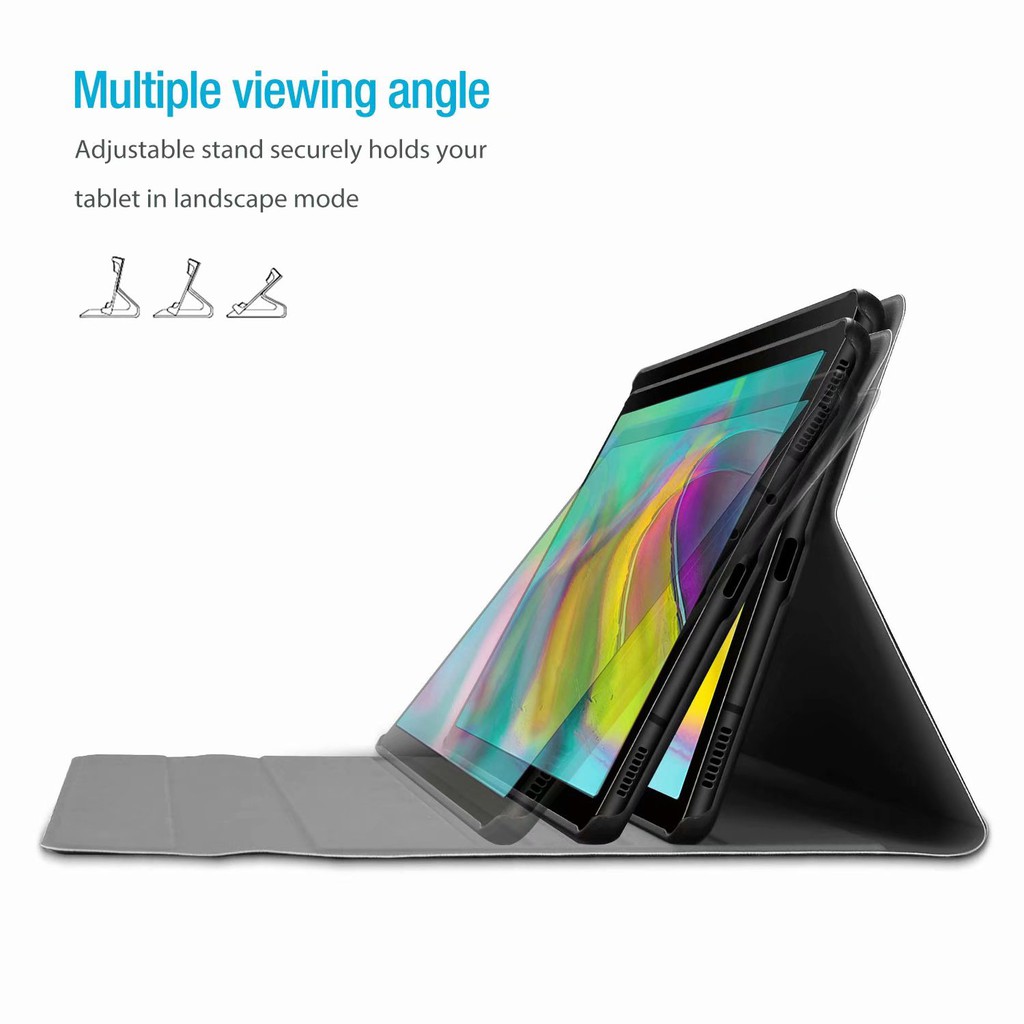 Bao Da Máy Tính Bảng Tích Hợp Bàn Phím Không Dây Và Giá Đỡ Bút Cảm Ứng 7 Màu Cho Samsung Galaxy Tab A7 Sm-T500 Sm-T505 10.4 Inch 2020