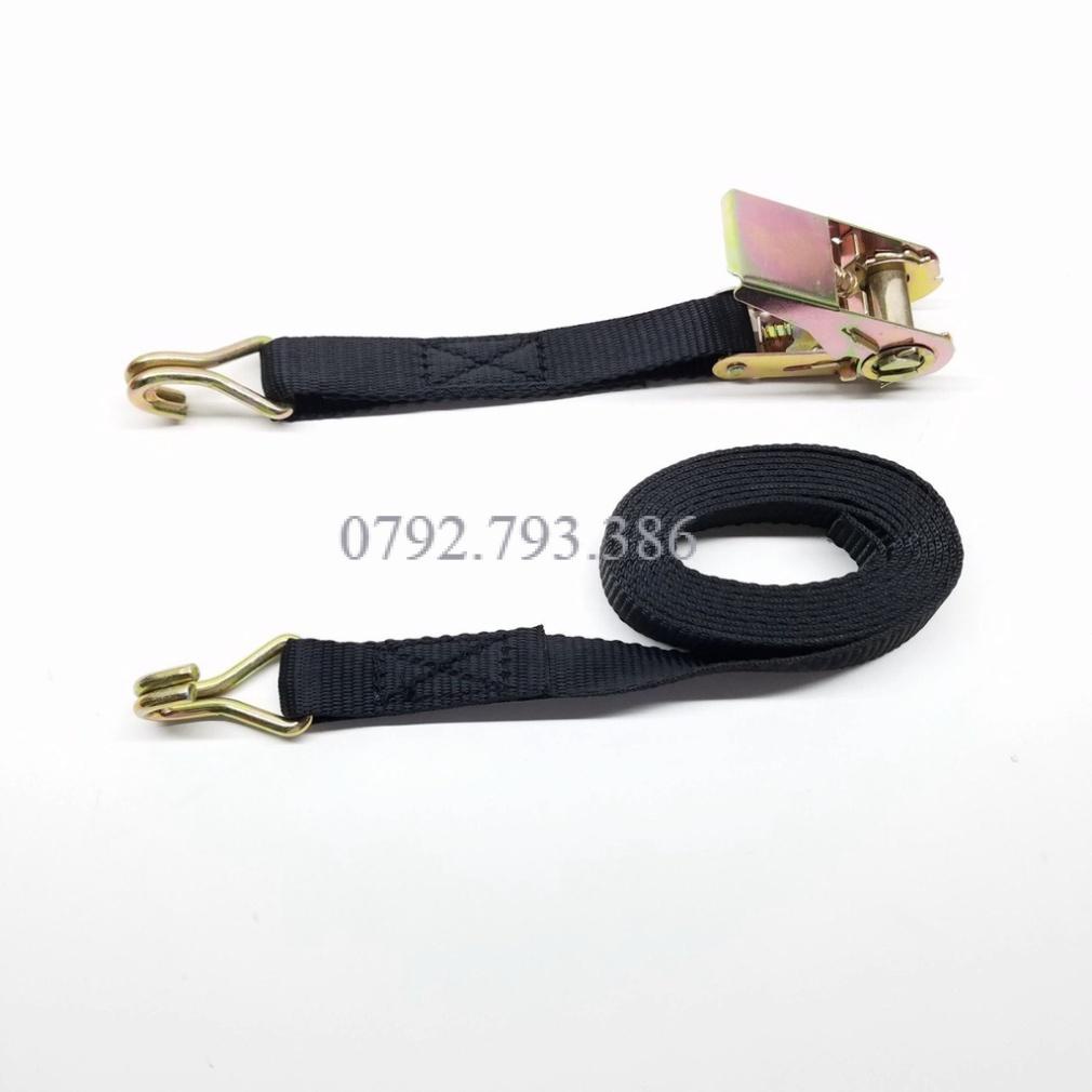 Dây chằng hàng xe máy bản 25mm 1 tấn chất liệu polyester, chằng cột hàng hóa, pallet, xe máy, ô tô siêu tiện lợi